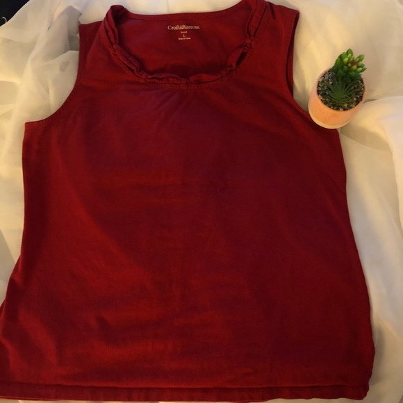 Croft & Barrow ♥️ Red Tank Top - Picture 4 of 8